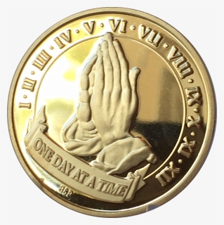 Transparent Prayer Hands Png - 12 Year Aa Medallions, Png Download, Free Download