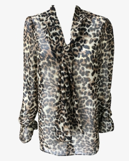 Leopard Print Top - Blouse, HD Png Download, Free Download