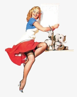 Pinup Vector Old Cartoon - Gil Elvgren Pin Up Vote, HD Png Download, Free Download