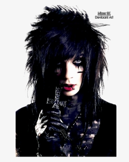 Andy Sixx Png Transparent Images - Black Veil Brides Hairstyle, Png Download, Free Download