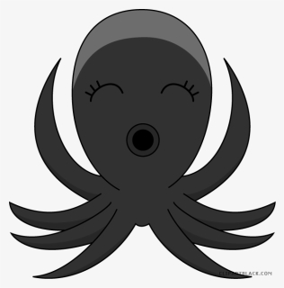 Awesome Octopus Animal Free Black White Clipart Images - Octopuses, HD Png Download, Free Download
