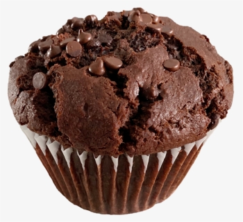 Double Chocolate Chip Muffin - Chocolate, HD Png Download, Free Download