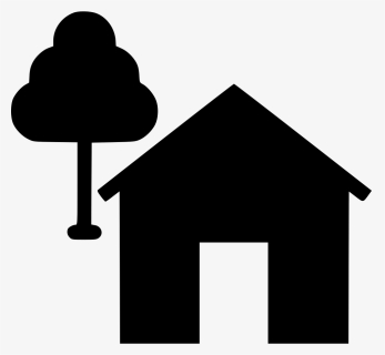 House With Tree - House With Tree Icon Png, Transparent Png, Free Download
