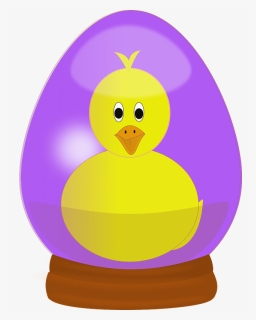Chick In Easter Egg Globe Clipart - Easter Egg, HD Png Download, Free Download