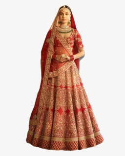 Red Bridal Lehenga Png Free Download - Chennai Silks Lehenga Online Shopping, Transparent Png, Free Download