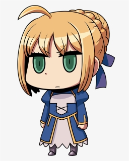 “ Chibi Arturia Vector For All Your Transparent Chibi - Saber Learning With Manga, HD Png Download, Free Download