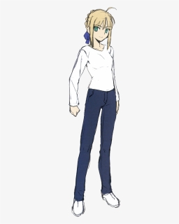 Saber New Casual - Casual Saber Fate Stay Night Png, Transparent Png, Free Download