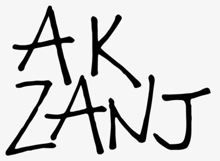 Ak Zanj Logo Black - Calligraphy, HD Png Download, Free Download