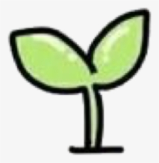 #soft #cute #messy #kawaii #sprout #greensprout #plant - Wine Glass, HD Png Download, Free Download