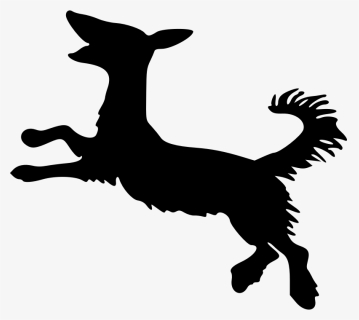 Clipart Dog Silhouette - 狗 黑 卡通, HD Png Download, Free Download