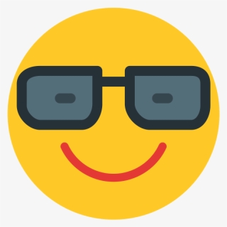 Cool Whatsapp Hipster Emoji Download Png Image - Smiley, Transparent Png, Free Download