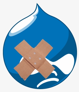 Angreifer Attackieren Ungepatchte Drupal-webseiten - Blue Water Drop Logo, HD Png Download, Free Download