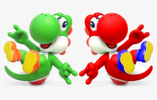 Red And Green Yoshis, Best Friends Forever , Png Download - Mario Rabbids Kingdom Battle Yoshi, Transparent Png, Free Download