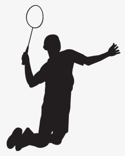 Shuttlecock Badminton Europe Sport - Badminton Player Silhouette Png, Transparent Png, Free Download