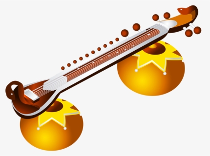 Indian Musical Instruments Vector Png, Transparent Png, Free Download