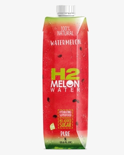 H2melon Watermelon Juice 1l Product Image - H2 Watermelon, HD Png Download, Free Download