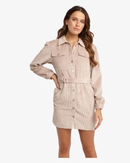 Cord Shirt Dress In Colour Pale Dogwood - Photo Shoot, HD Png Download, Free Download