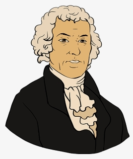 How To Draw Thomas Jefferson - Draw Thomas Jefferson Step By Step, HD Png Download, Free Download