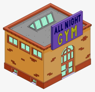 Simpsons All Night Gym, HD Png Download, Free Download