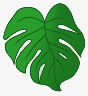 Our Draft Monstera Leaf Emoji, Designed By Jessie East - Monstera Emoji, HD Png Download, Free Download