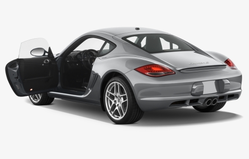 Porsche Cayman Silver Car Door Open Coupe Sportscar - Porsche Cayenne 2 Door, HD Png Download, Free Download