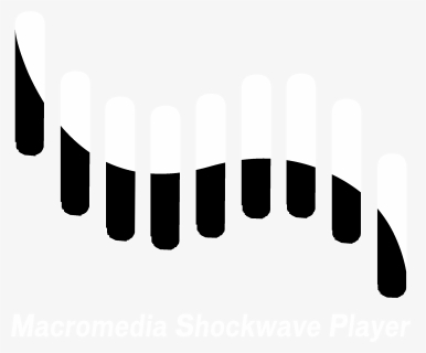 Macromedia Shockwave Player Logo Black And White ,, HD Png Download, Free Download