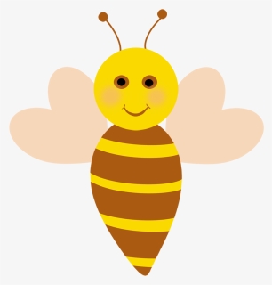 Bee With Heart Shaped Wings - Honeybee, HD Png Download, Free Download