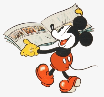 Mickey Mouse Reading Clipart - Classic Original Mickey Mouse, HD Png Download, Free Download