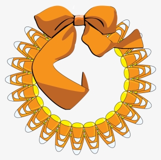 Transparent Corn Clipart - Candy Corn Wreath Clipart, HD Png Download, Free Download