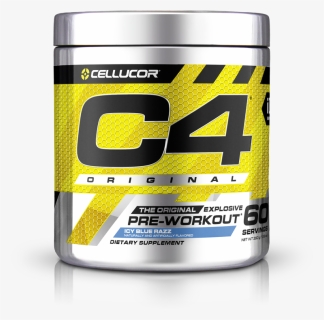 C4 Pre Workout Clipart Graphic Black And White Download - C4 Original 60 Servings, HD Png Download, Free Download