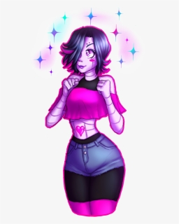 Mettaton With Cute Clothes By Tophat-zombie - Cartoon, HD Png Download, Free Download