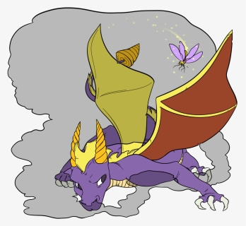 Spyro And Sparks - Cartoon, HD Png Download, Free Download