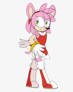 Amy Rose My Dudes - Cartoon, HD Png Download, Free Download