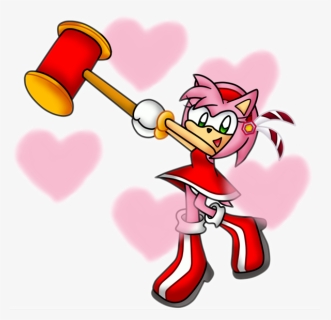 Amy Rose Spinning Hammer Clipart , Png Download - Sonic Adventure Warrior Feather, Transparent Png, Free Download