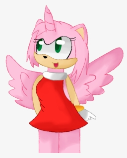 Amy Rose Alicorn - Cartoon, HD Png Download, Free Download
