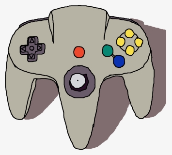Nintendo 64 Drawing Png - Nintendo 64 Controller Cartoon, Transparent Png, Free Download