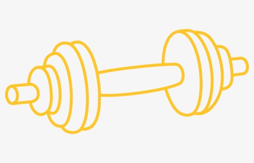 Dumbbell Drawing Png, Transparent Png, Free Download