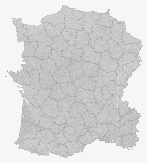 Blank Map Of France With Communes And Departments - Communes Of France Map, HD Png Download, Free Download
