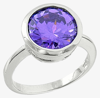 Ladies Ring With Amethyst , Png Download - Pre-engagement Ring, Transparent Png, Free Download