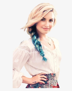 Demi Lovato Blonde And Blue Hair, HD Png Download, Free Download