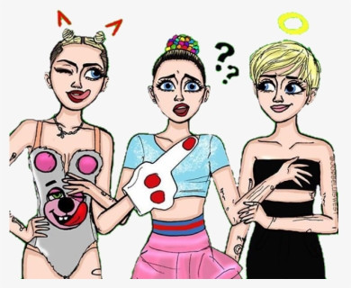 Green, Miley, And Miley Cyrus Image - Cartoon, HD Png Download, Free Download
