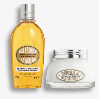 Display View 1/1 Of Almond Smooth Skin Duo - L Occitane Almond Shower Oil, HD Png Download, Free Download