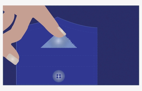 Condom In Shirt Pocket, Being Touched By A Hand - Illustration, HD Png Download, Free Download