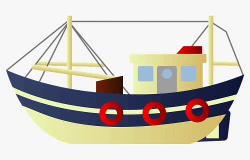 Fishing Boat Clipart - Boat, HD Png Download, Free Download