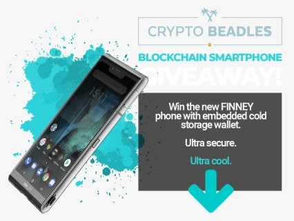 Cryptobeadles Holding A Finney ™ Phone Giveaway - Meuble De Metier, HD Png Download, Free Download