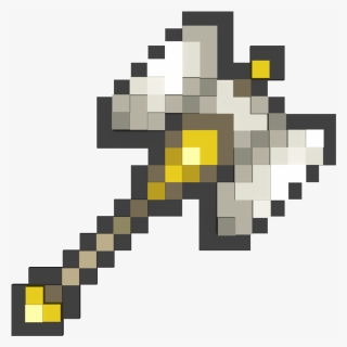 This Is The Paladin"s Hammer From Terraria , Png Download - Minecraft Axe Png, Transparent Png, Free Download