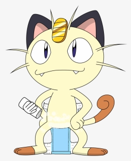 Cat , Png Download - Diaper Baby Meowth, Transparent Png, Free Download