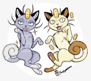 Meowth Sticker Designs I Made For Upcoming Tracon Artist - Cartoon, HD Png Download, Free Download