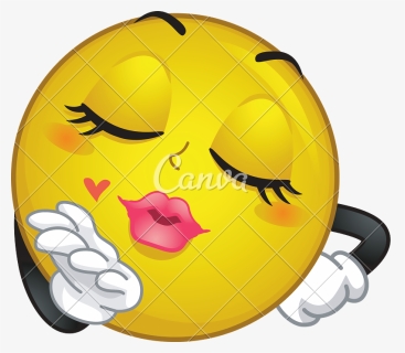 Emoticon With Flying Kiss - Blowing Kiss Meme, HD Png Download, Free Download