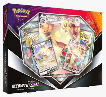 Pokemon Meowth Vmax Special Collection Box - Pokemon Sword And Shield Cards, HD Png Download, Free Download